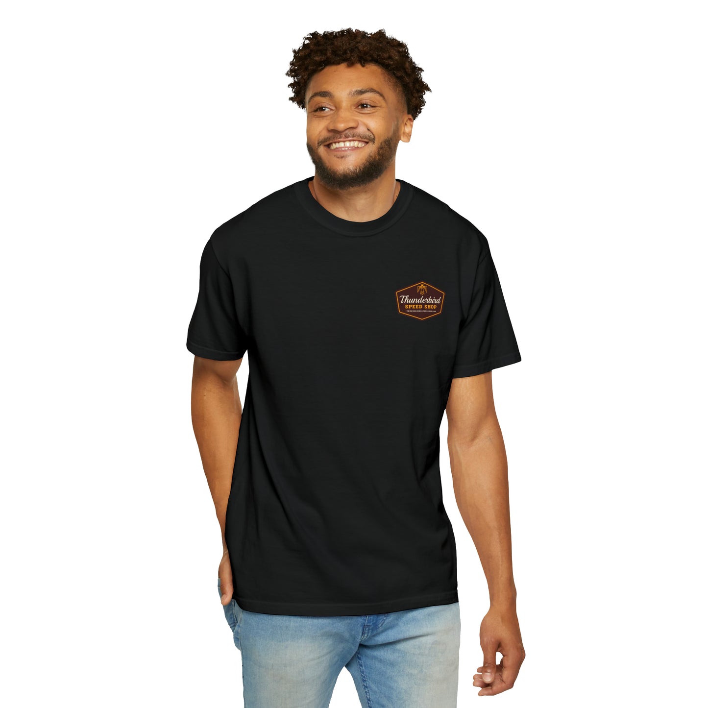 Thunderbird Logo Unisex Garment-Dyed T-shirt  Thunderbird Speed Shop