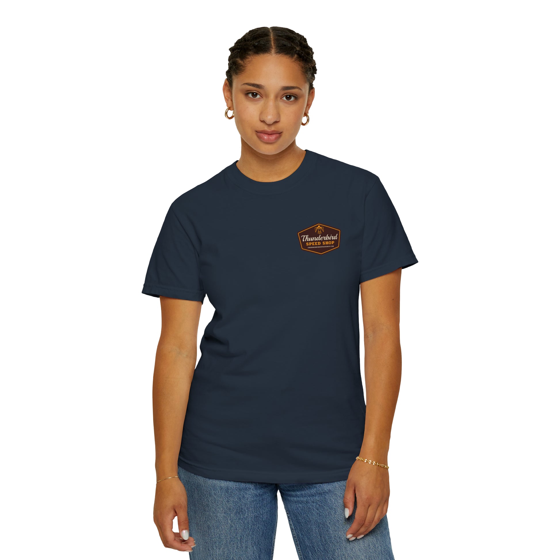 Thunderbird Logo Unisex Garment-Dyed T-shirt  Thunderbird Speed Shop