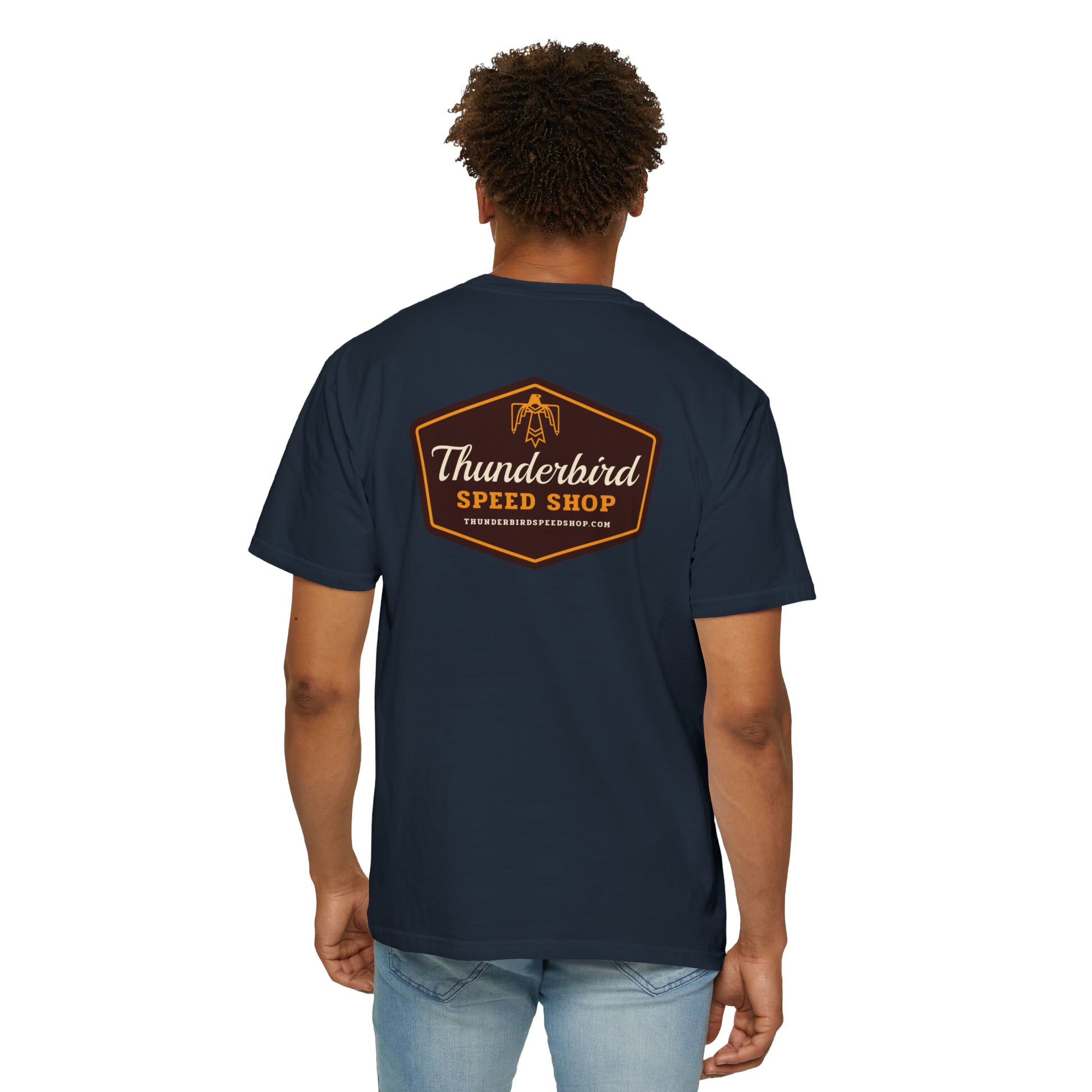 Thunderbird Logo Unisex Garment-Dyed T-shirt  Thunderbird Speed Shop