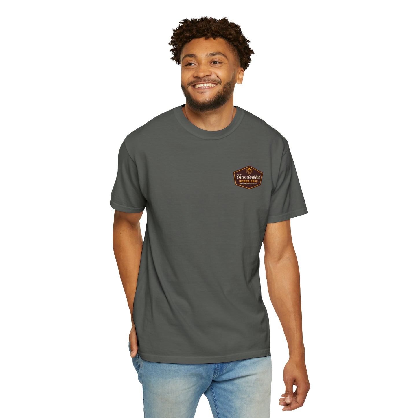 Thunderbird Logo Unisex Garment-Dyed T-shirt  Thunderbird Speed Shop