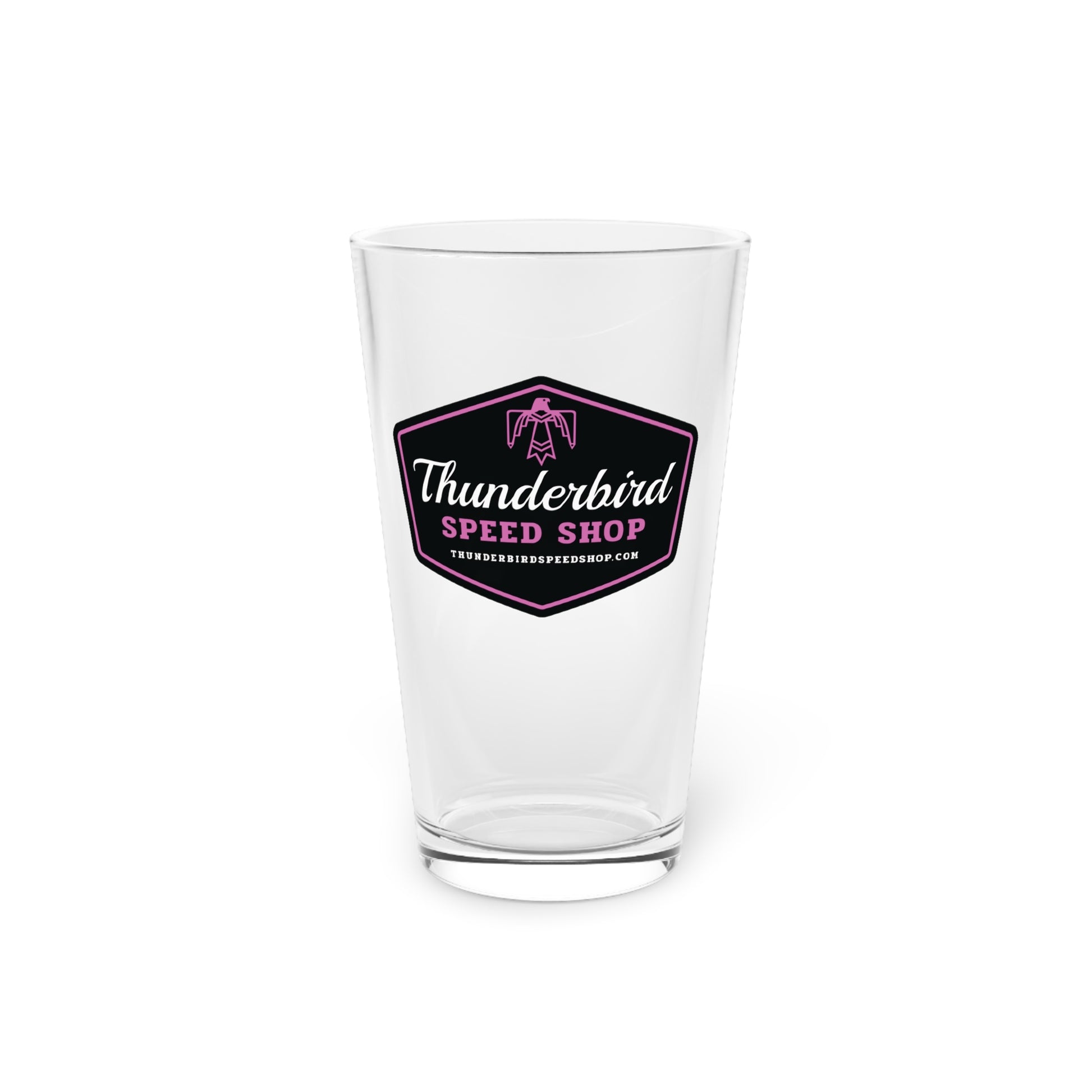 Purple Pint Glass, 16oz  Thunderbird Speed Shop