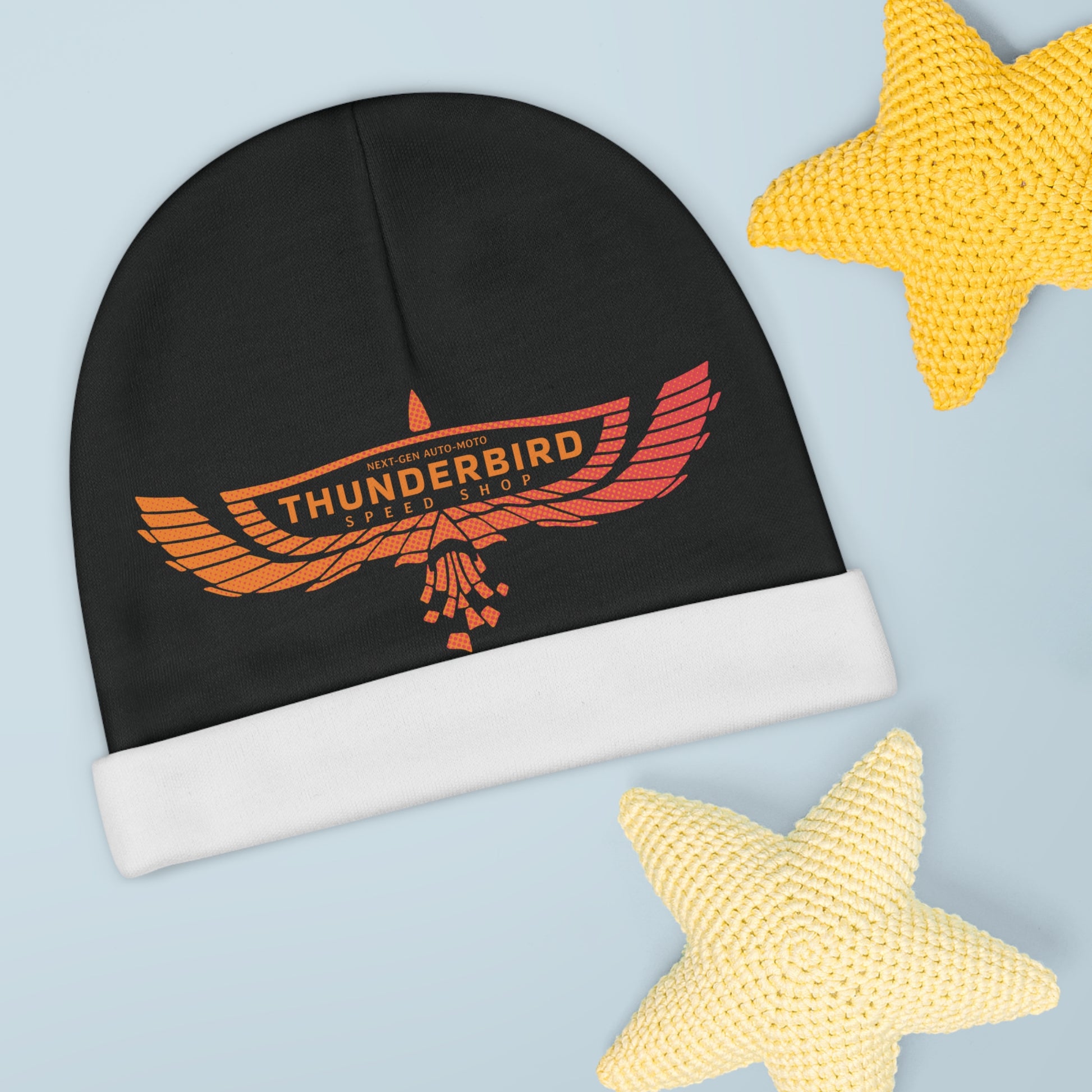 Thunderbird Baby Beanie (AOP)  Thunderbird Speed Shop