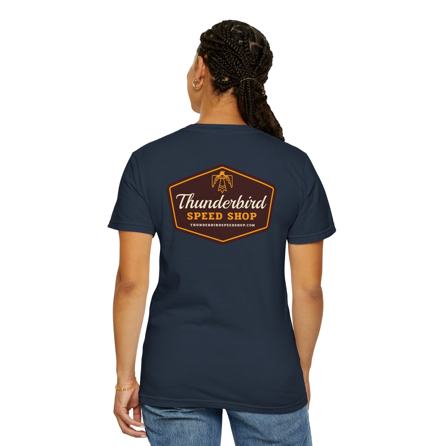 Thunderbird Logo Unisex Garment-Dyed T-shirt  Thunderbird Speed Shop