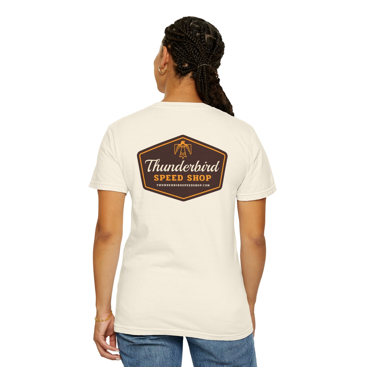 Thunderbird Logo Unisex Garment-Dyed T-shirt  Thunderbird Speed Shop