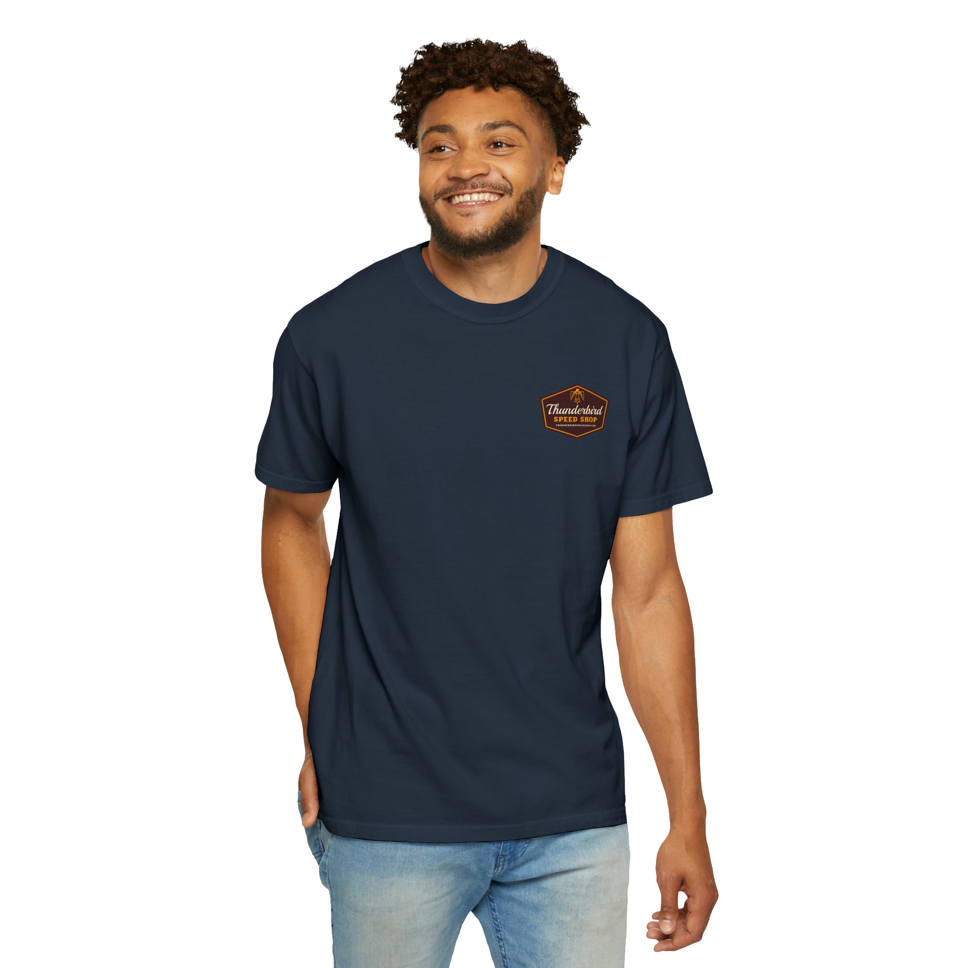 Thunderbird Logo Unisex Garment-Dyed T-shirt  Thunderbird Speed Shop