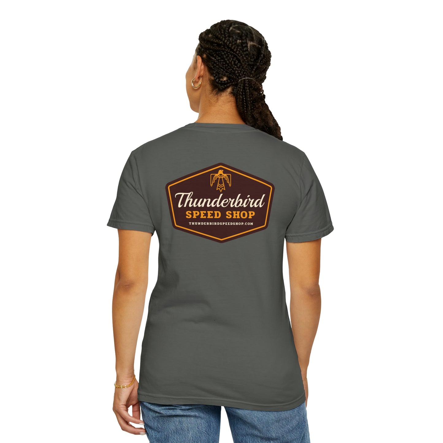 Thunderbird Logo Unisex Garment-Dyed T-shirt  Thunderbird Speed Shop