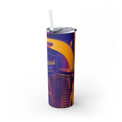 Purple Skinny Tumbler with Straw, 20oz  Thunderbird Speed Shop