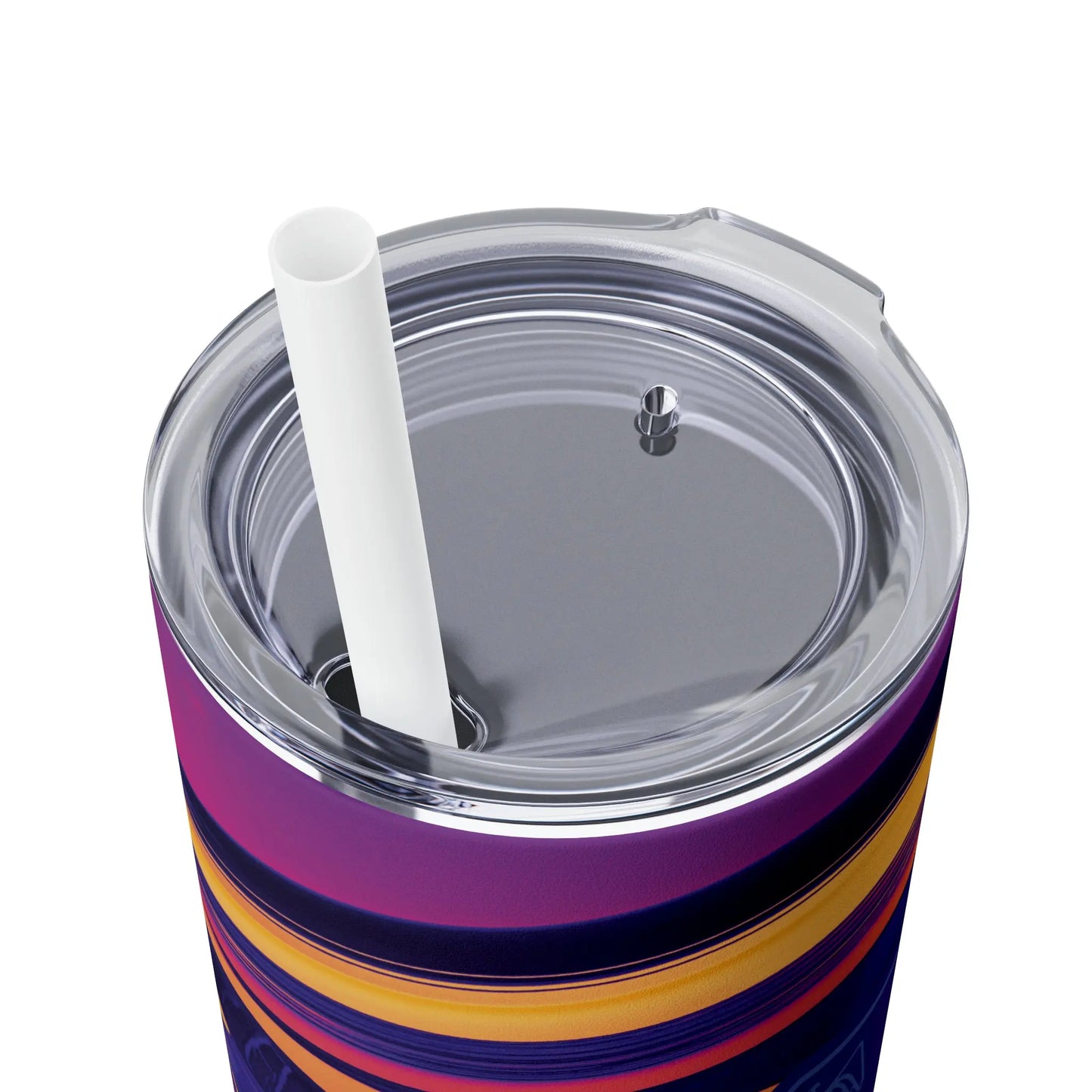 Purple Skinny Tumbler with Straw, 20oz  Thunderbird Speed Shop