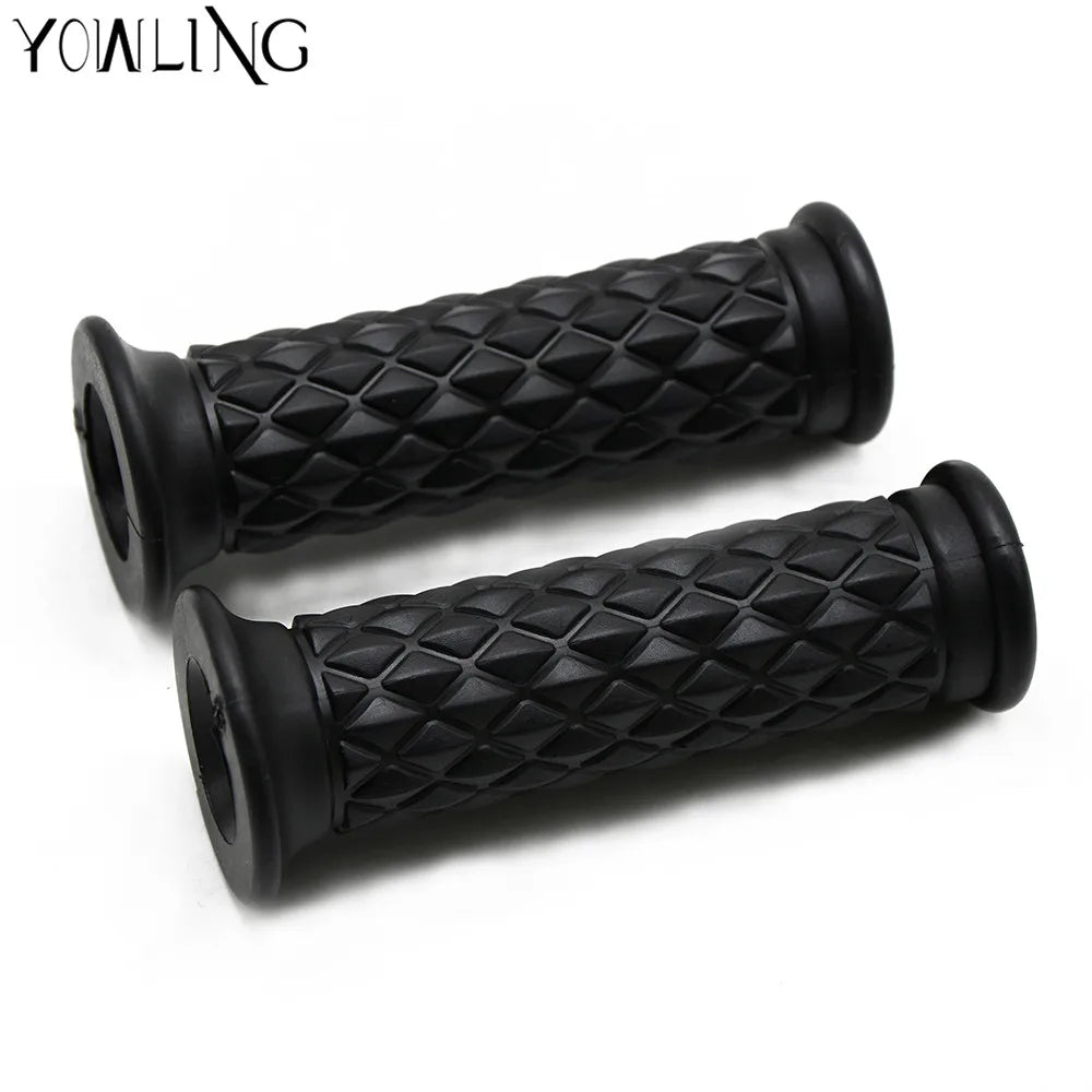 7/8" Handle Bar Retro Rubber Motorcycle Handlebar Grips  Thunderbird Speed Shop