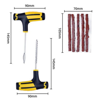 Motorycle and Car Tire Repair Kit Studding Tool with Rubber Strips  Thunderbird Speed Shop