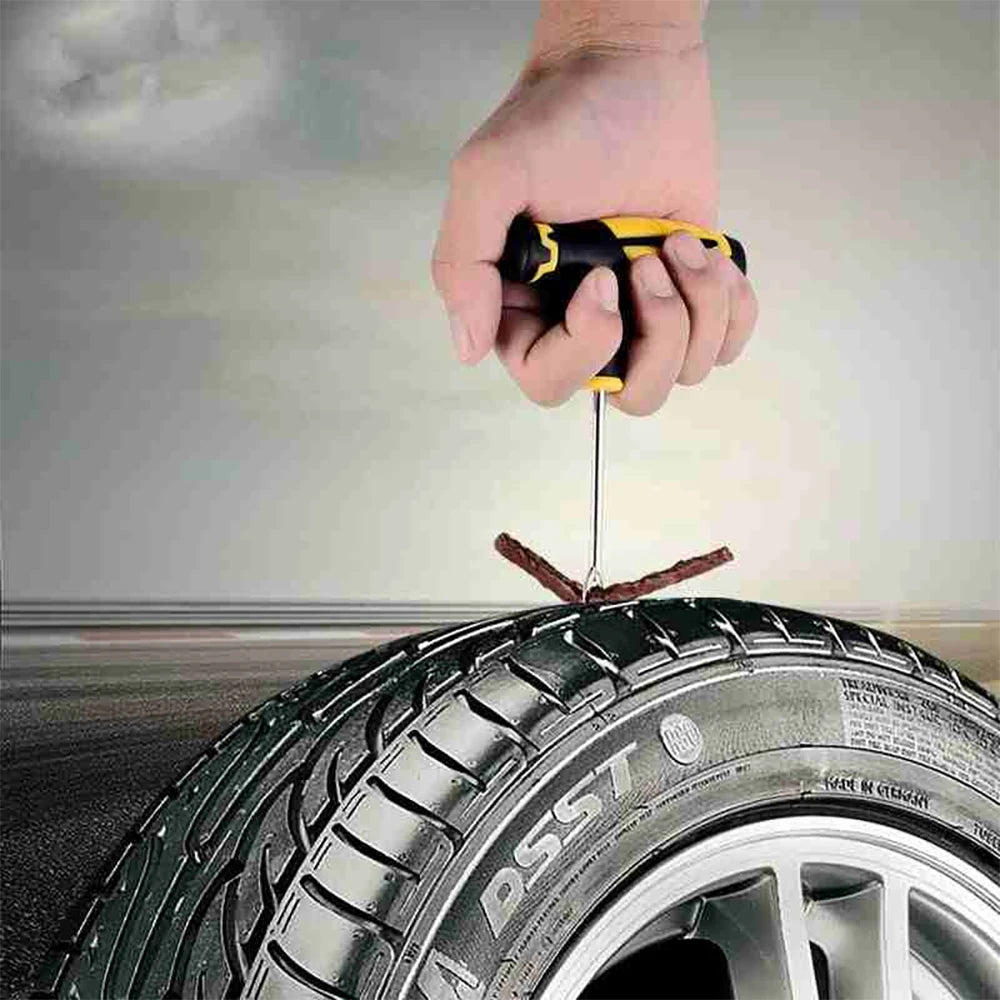 Motorycle and Car Tire Repair Kit Studding Tool with Rubber Strips  Thunderbird Speed Shop