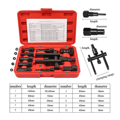 10pcs Practical Bearing Puller Motorcycle Bearing Removal Tool Kit  Thunderbird Speed Shop