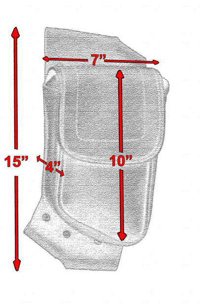 DS5827L Crash Bar Bag - Left Side  Thunderbird Speed Shop