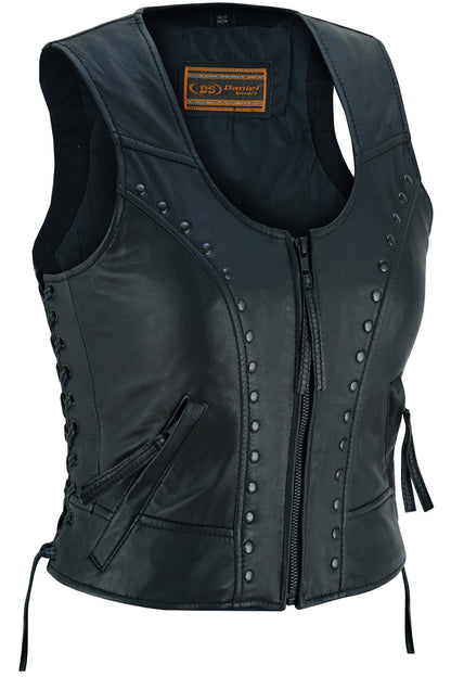 DS241 Women's Lightweight Vest with Rivets Detailing  Thunderbird Speed Shop