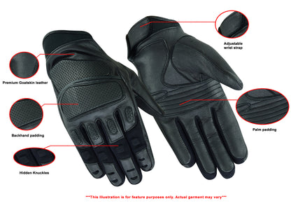 DS56 Heavy Duty Leather Sporty Glove  Thunderbird Speed Shop