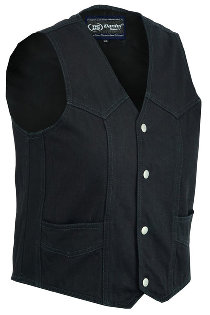 DM9725   Kid's Denim Plain Side Vest  Thunderbird Speed Shop