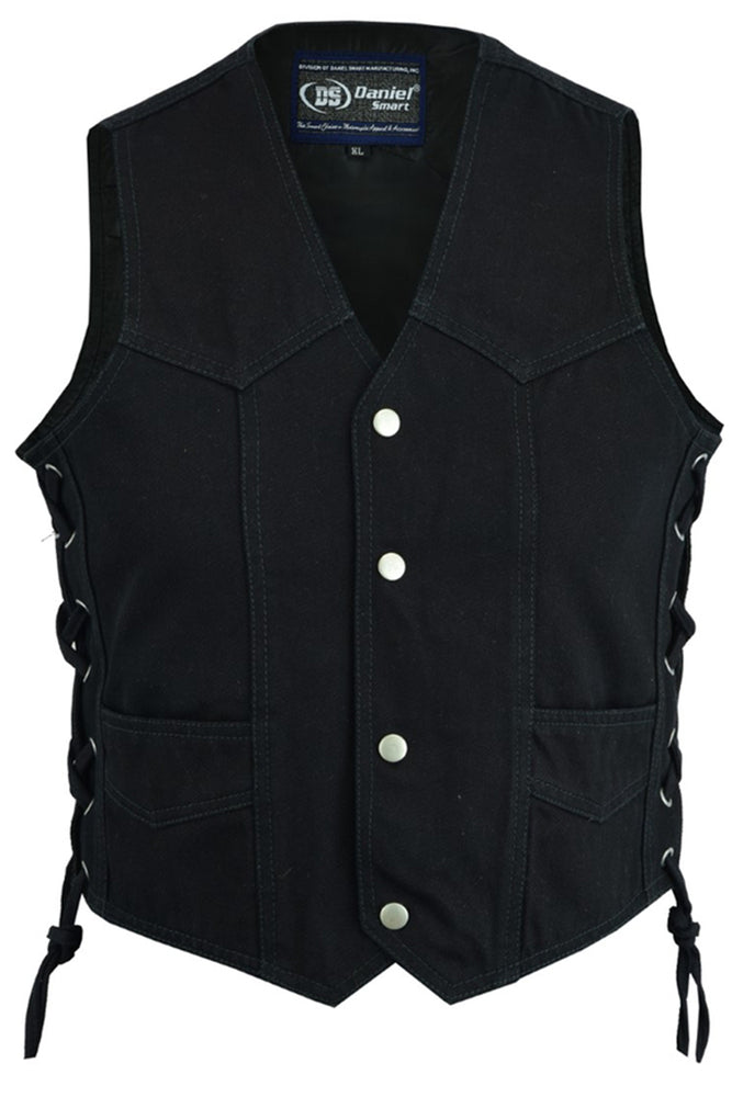 DM9726 Kid's Denim Side Lace Vest  Thunderbird Speed Shop