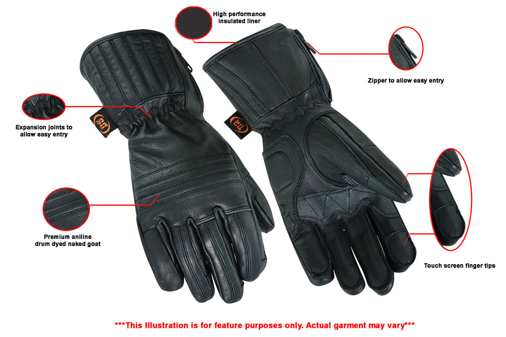 DS32   Superior Features Insulated Cruiser Glove  Thunderbird Speed Shop