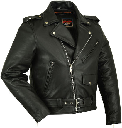 RC732 Men's Premium Classic Plain Side Police Style Jacket  Thunderbird Speed Shop