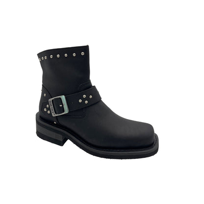 8811M Women's 8" Heeled Buckle Biker Boot  Thunderbird Speed Shop