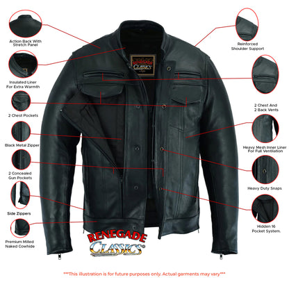 RC787 Men's Modern Utility Style Jacket  Thunderbird Speed Shop