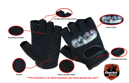 DS19 Sporty Mesh Fingerless Glove  Thunderbird Speed Shop