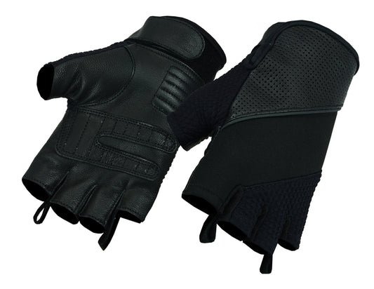 RC7 Leather/ Textile Fingerless Glove  Thunderbird Speed Shop