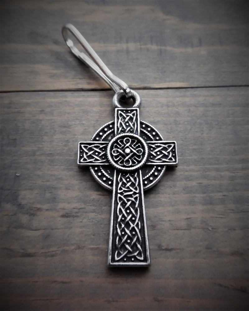 BZP-21 Celtic Cross Zipper Pull  Thunderbird Speed Shop