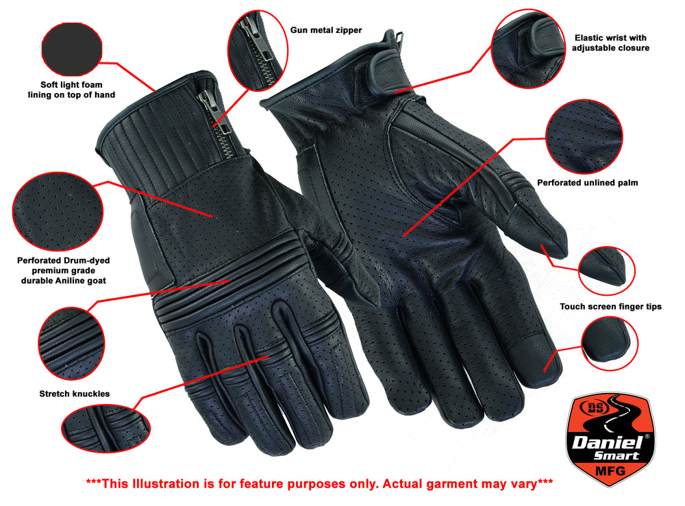 DS93 Premium Perforated Operator Glove  Thunderbird Speed Shop