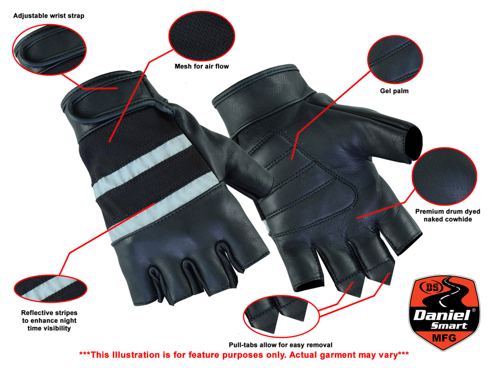 DS15 Traditional Fingerless Glove  Thunderbird Speed Shop