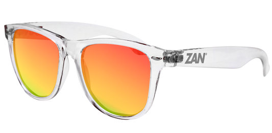 EZMT04 Minty Clear Frame, Smoked Crimson Mirrored lens  Thunderbird Speed Shop