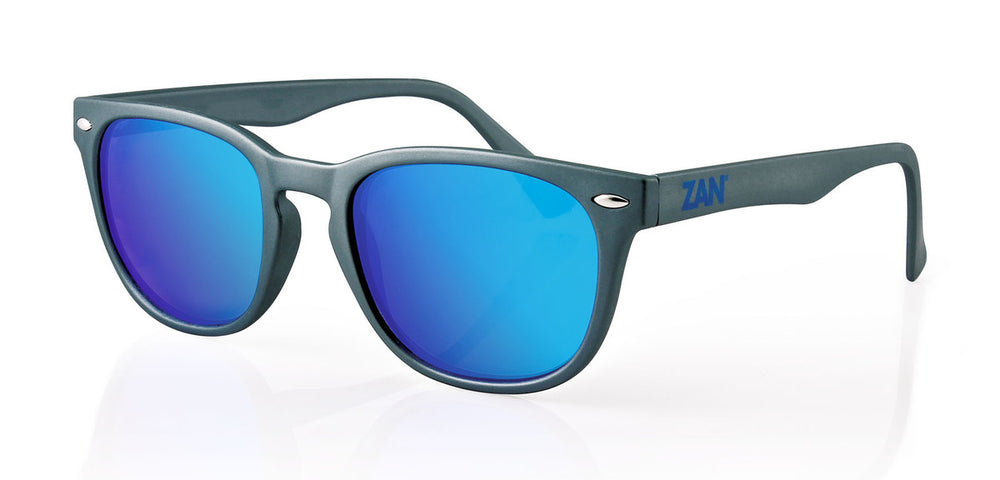 EZNV04 NVS Sunglass, Matte Gunmetal Frame, Smoked Cyan Mirror Lens  Thunderbird Speed Shop