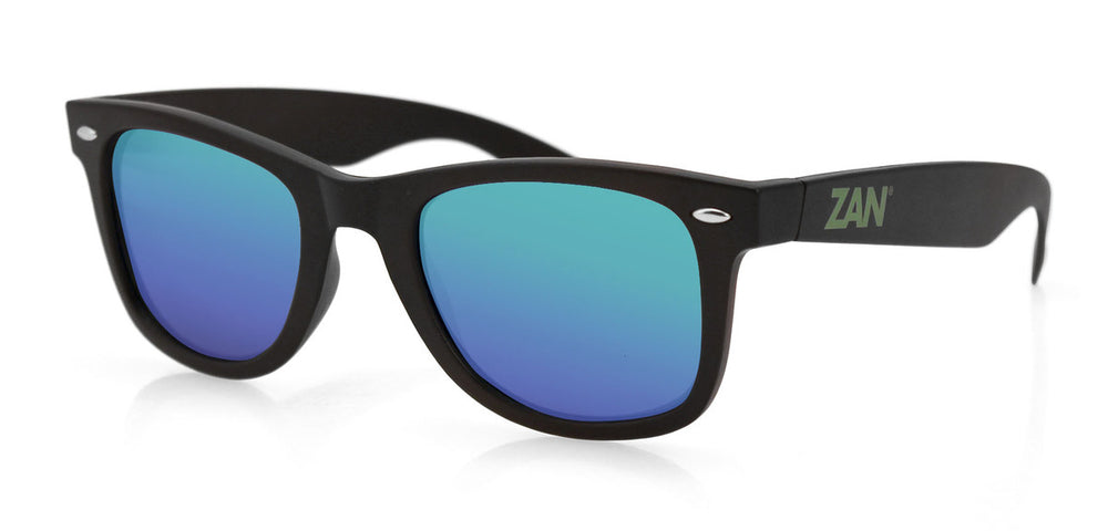 EZWA01 Winna Sunglass, Matte Black, Smoked Green Mirror Lens  Thunderbird Speed Shop