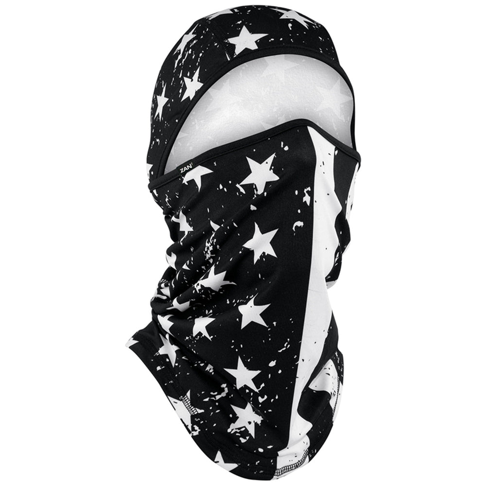 WB4L091 Convertible Balaclava, SportFlex(tm) Series, Black & White Flag  Thunderbird Speed Shop