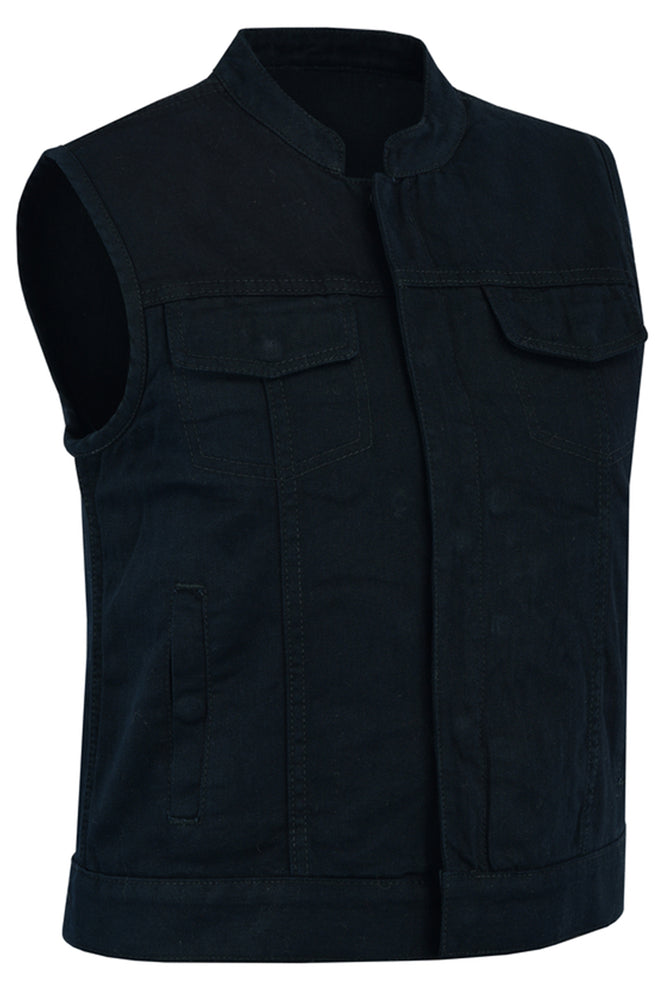 DM987 Women's Advance Black Construction Denim Vest  Thunderbird Speed Shop