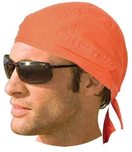 HW2680 Headwrap Solid Orange  Thunderbird Speed Shop