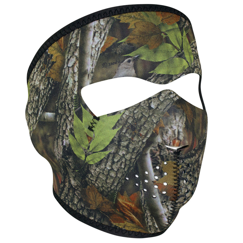 WNFM238 ZAN® Full Mask- Neoprene- Forest Camo  Thunderbird Speed Shop