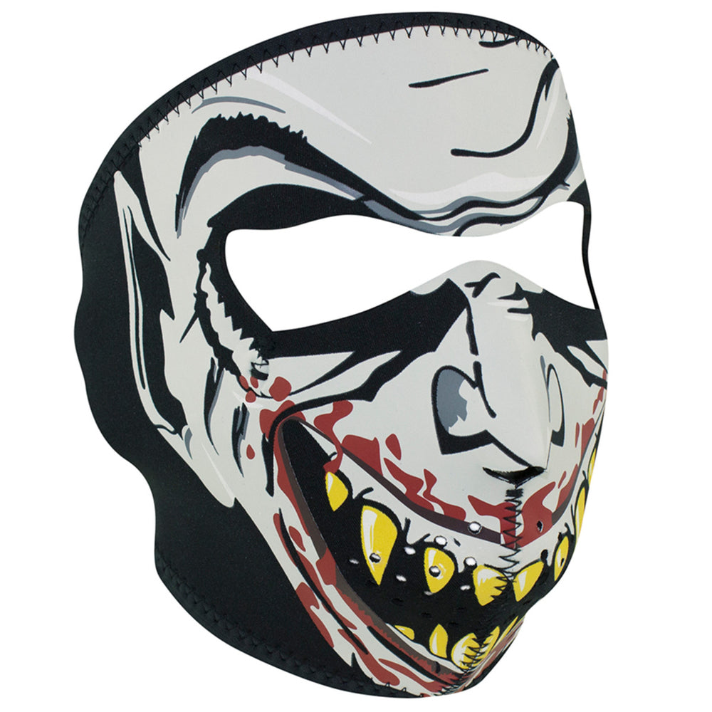 WNFM067G ZAN® Full Mask- Neoprene- Vampire, Glow in the Dark  Thunderbird Speed Shop