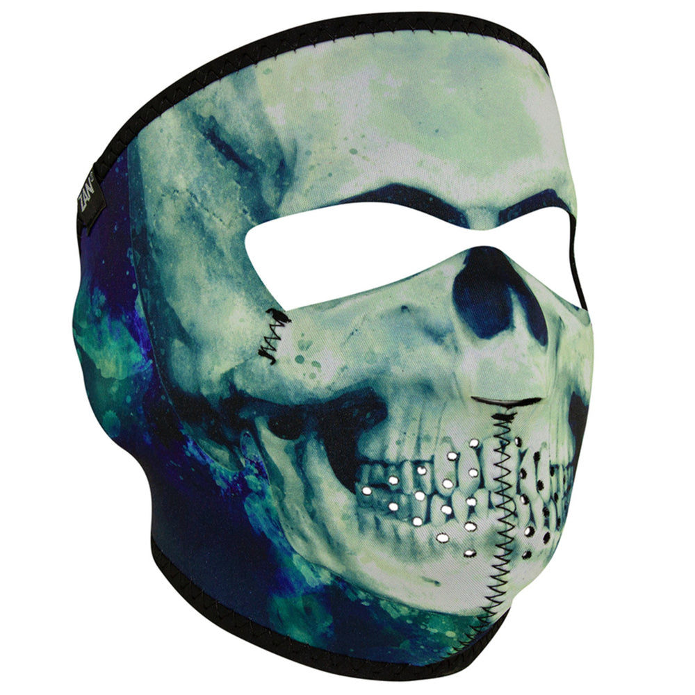 WNFM414 ZAN® Full Mask- Neoprene- Paint Skull  Thunderbird Speed Shop