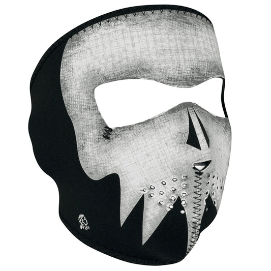 WNFM081G ZAN® Full Mask- Neoprene- Gray Skull, Glow in the Dark  Thunderbird Speed Shop