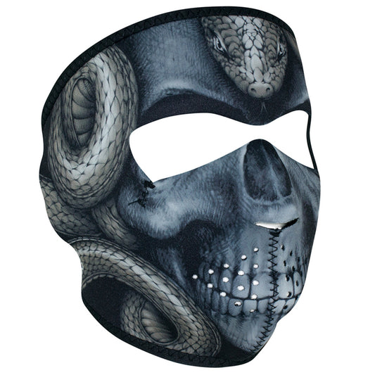 WNFM415 ZAN® Full Mask- Neoprene- Snake Skull  Thunderbird Speed Shop