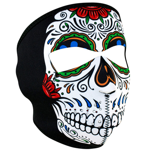 WNFM413 ZAN® Full Mask- Neoprene- Muerte Skull  Thunderbird Speed Shop