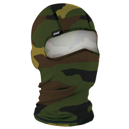 WBP118 Balaclava Polyester- Woodland Camo  Thunderbird Speed Shop