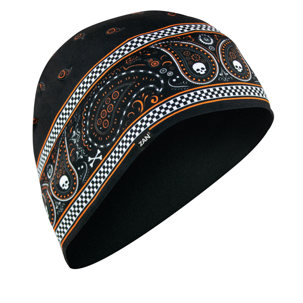 WHLL197 Helmet Liner/Beanie SportFlex(tm) Series, Black & Orange Classic  Thunderbird Speed Shop