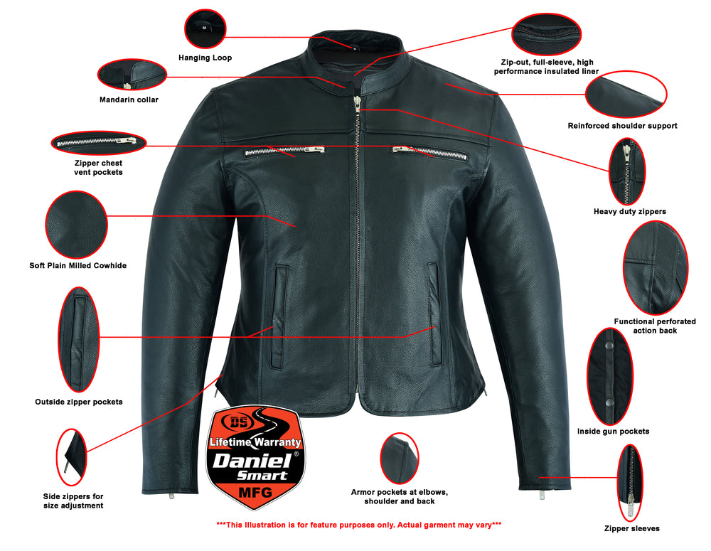 DS839 Women's Full Cut Jacket /Jazzy look  Thunderbird Speed Shop