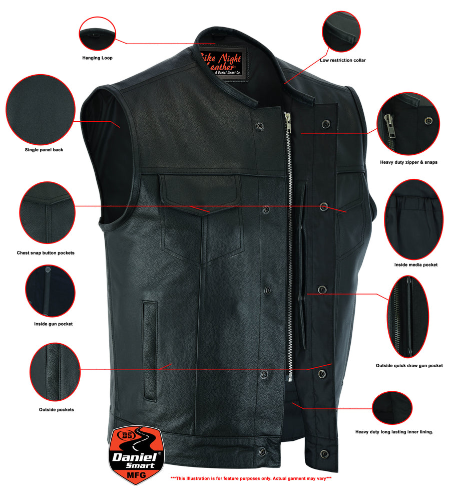 AM9193 Concealed Snap Closure, Without Collar & Hidden Zipper  Thunderbird Speed Shop