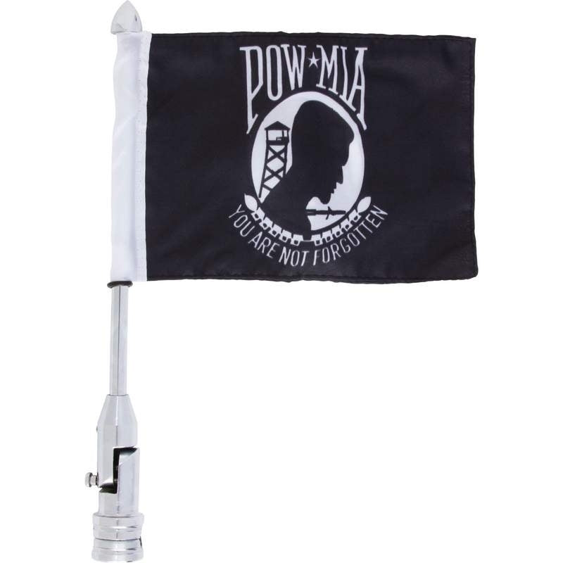 BKFLAGPM MC Flagpole Mount  & POW/MIA Flag  Thunderbird Speed Shop