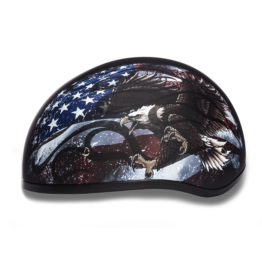 D6-USA D.O.T. DAYTONA SKULL CAP - W/ USA  Thunderbird Speed Shop