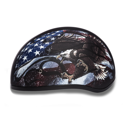 D6-USA D.O.T. DAYTONA SKULL CAP - W/ USA  Thunderbird Speed Shop