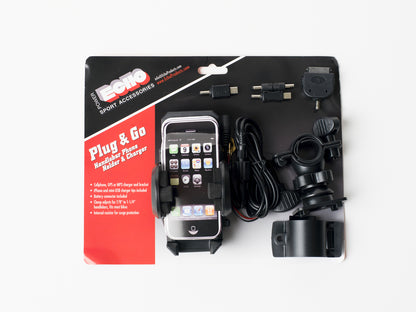 06-660 Plug & Go Handlebar Phone Holder and Charger  Thunderbird Speed Shop